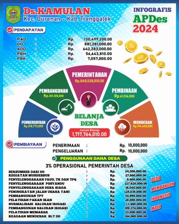 INFOGRAFIS DESA KAMULAN APBDES 2023